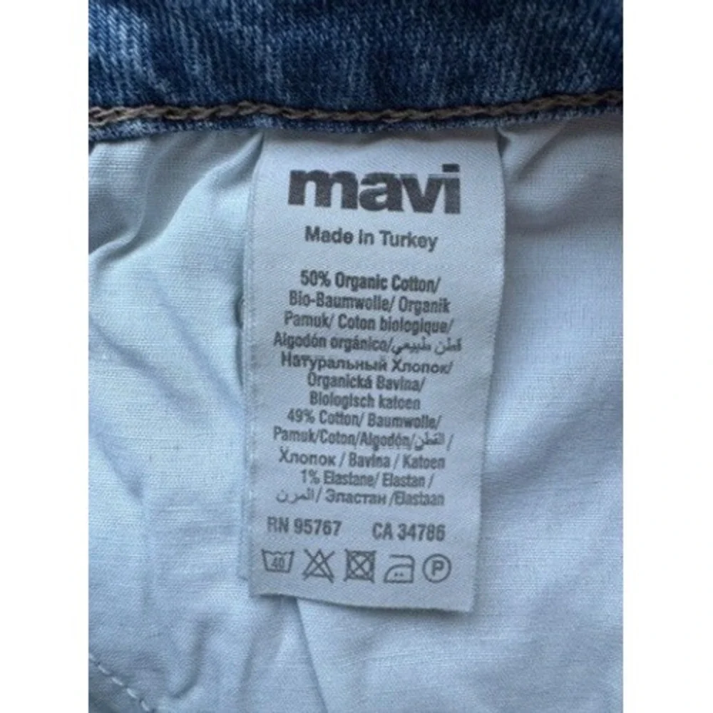 Mavi Heidi Long Shorts Light Brushed Classic Blue High Rise Denim 30 M1411211